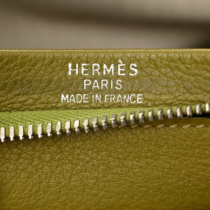 Hermes Taurillon Clemence Steve 45 Vert Chartreuse 6 of 16