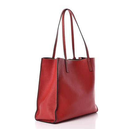 Marc Jacobs Grained Calfskin Grind Shopper Tote Red 3 of 16