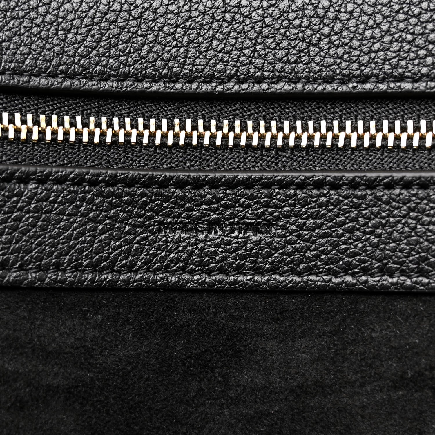Celine Soft Grained Calfskin Small Belt Cabas Phantom Black 7 of 12