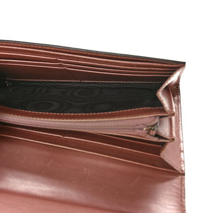 Gucci Patent Microguccissima Bow Heart Continental Wallet Pink 5 of 11