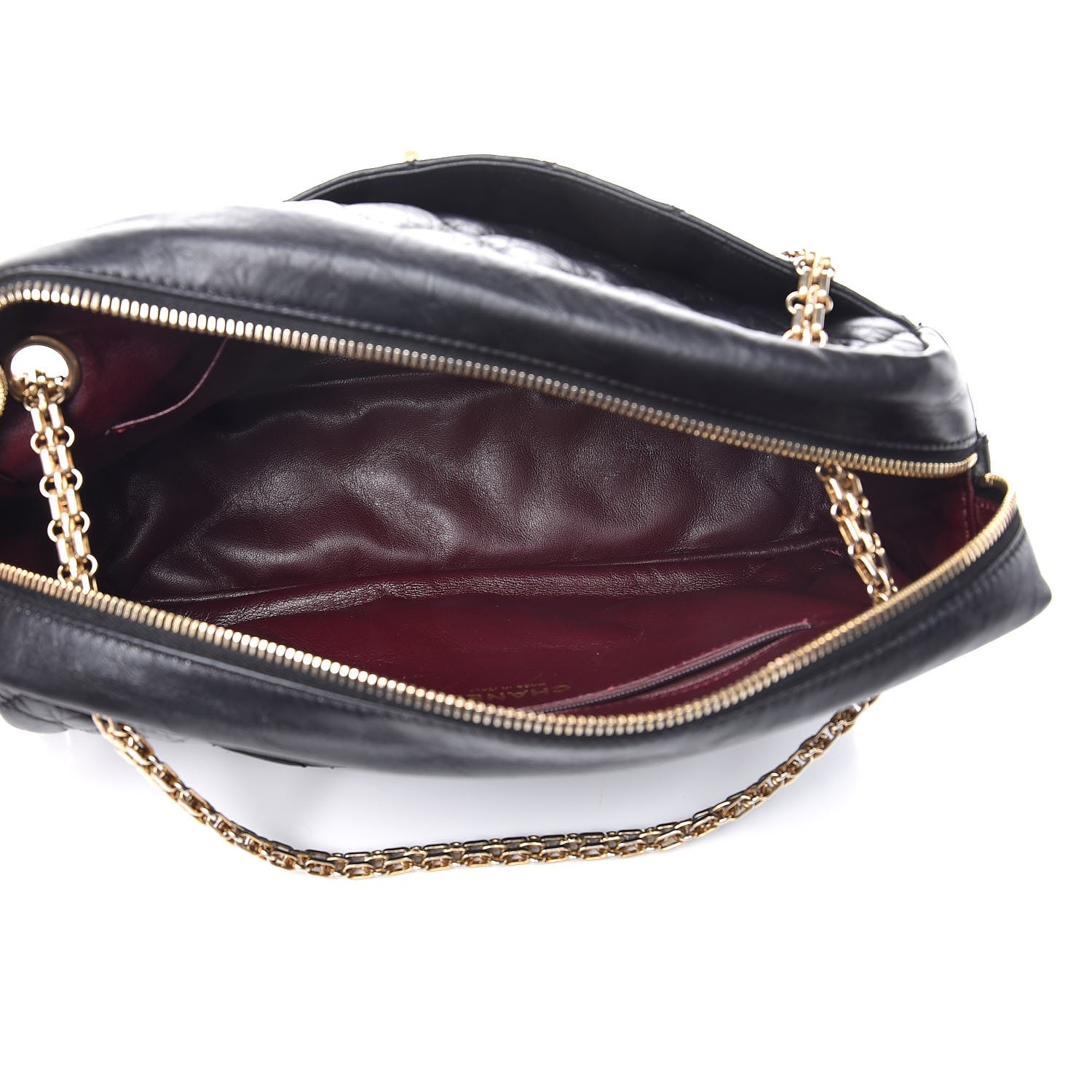 Chanel Aged Calfskin Quilted Medium Reissue Camera Case Black 5 of 7