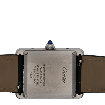 Cartier Stainless Steel Calfskin 25mm Must de Cartier Tank Quartz Watch 4 of 6