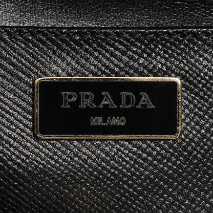 Prada Saffiano Cuir Double Handle Mini Satchel Nero Black 7 of 10