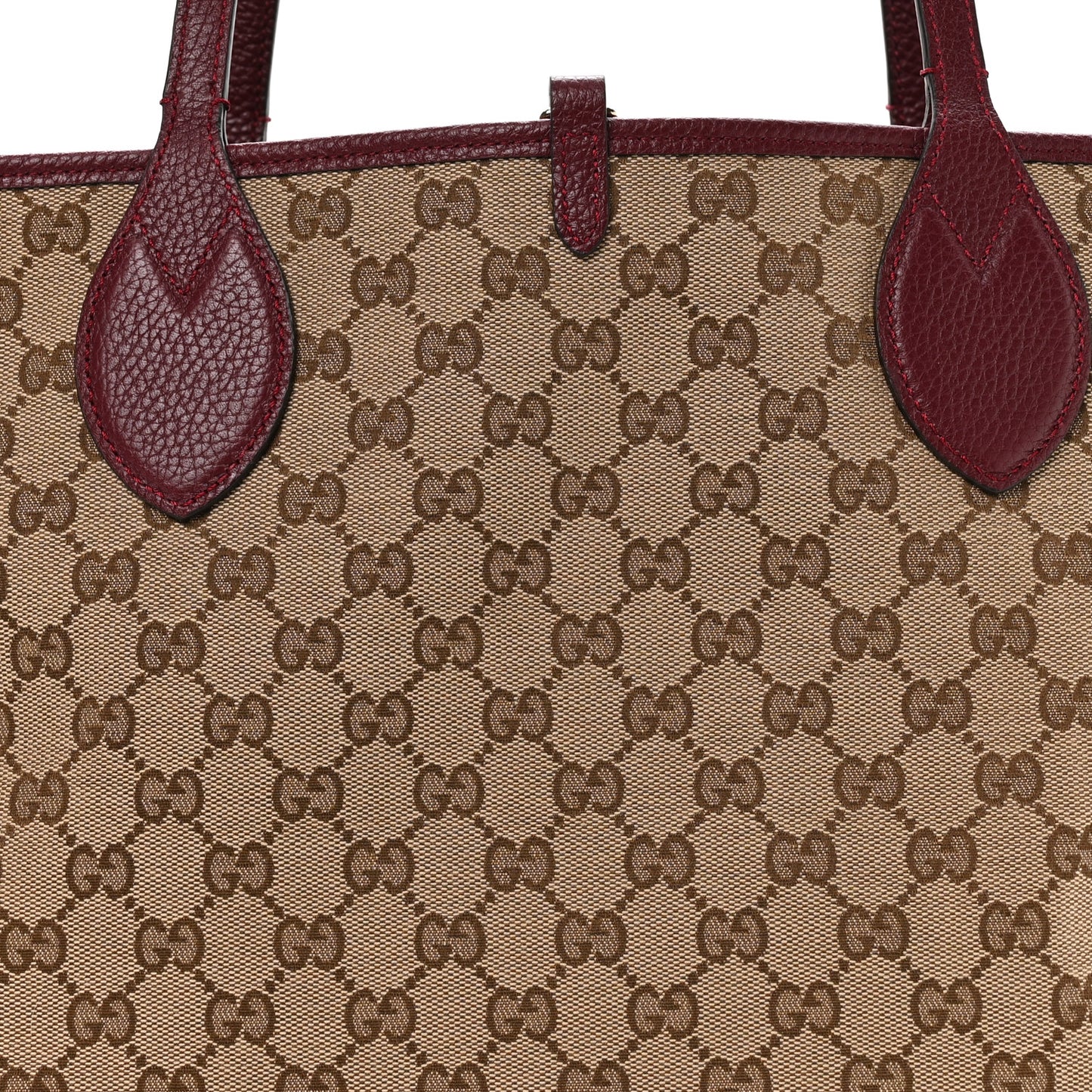 Grained Calfskin Monogram Large Totissima Reversible Tote Rosso Ancora