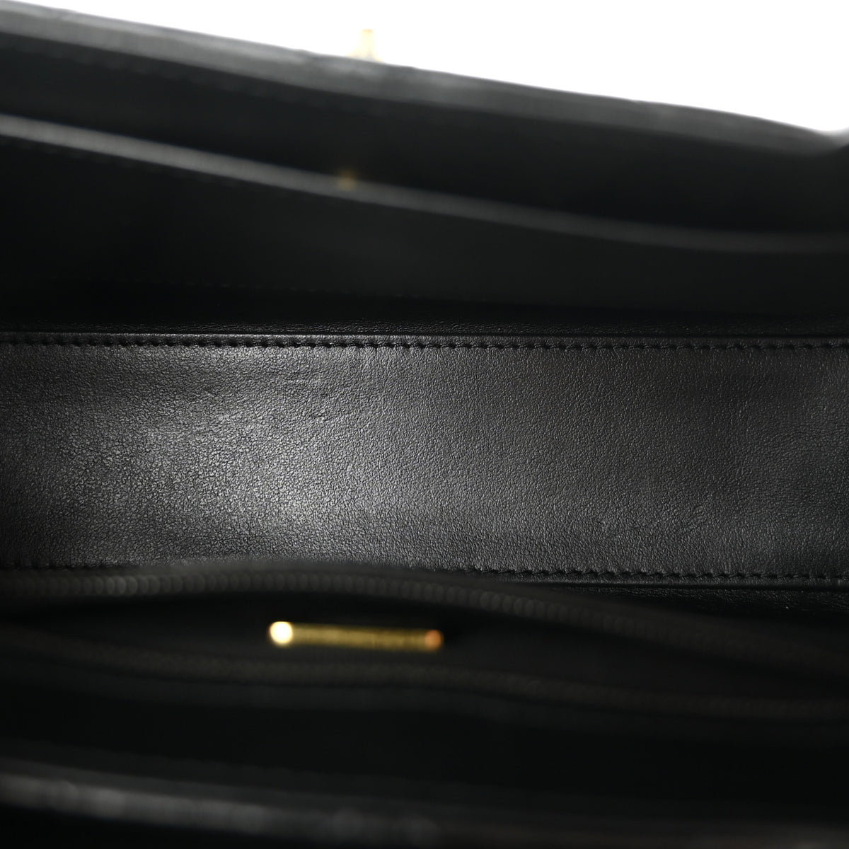 Chanel Shiny Aged Calfskin Quilted Nano Kelly Shopper Black 5 of 11
