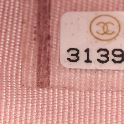 Chanel Calfskin Quilted About Pearls Card Holder Flap With Chain Light Pink 7 of 10