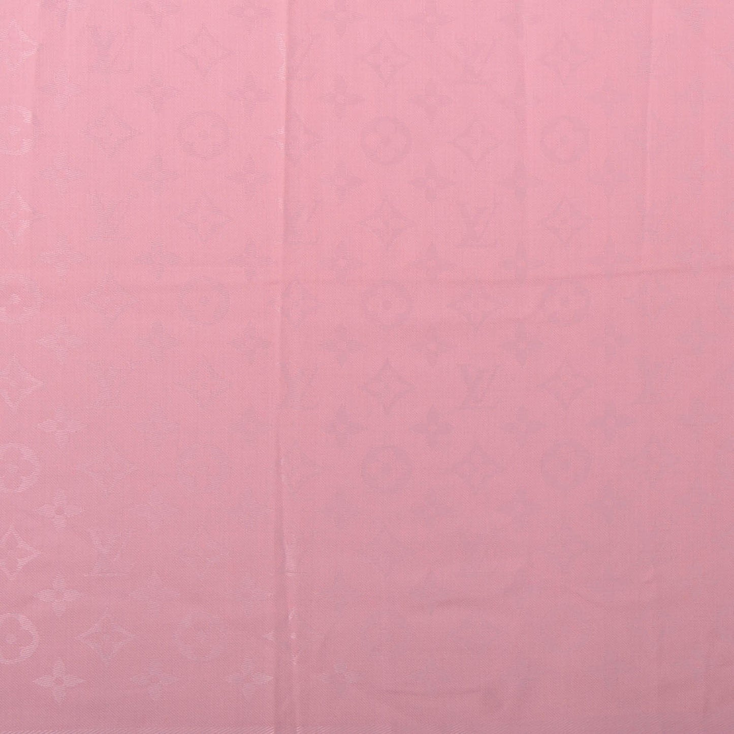 Silk Wool Monogram Shawl Pink