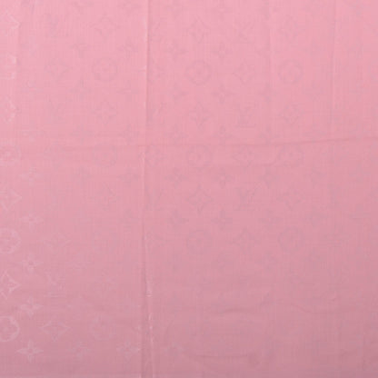 Louis Vuitton Silk Wool Monogram Shawl Pink 2 of 10