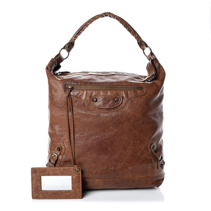Balenciaga Agneau Classic Hardware Day Hobo Sienna 1 of 19