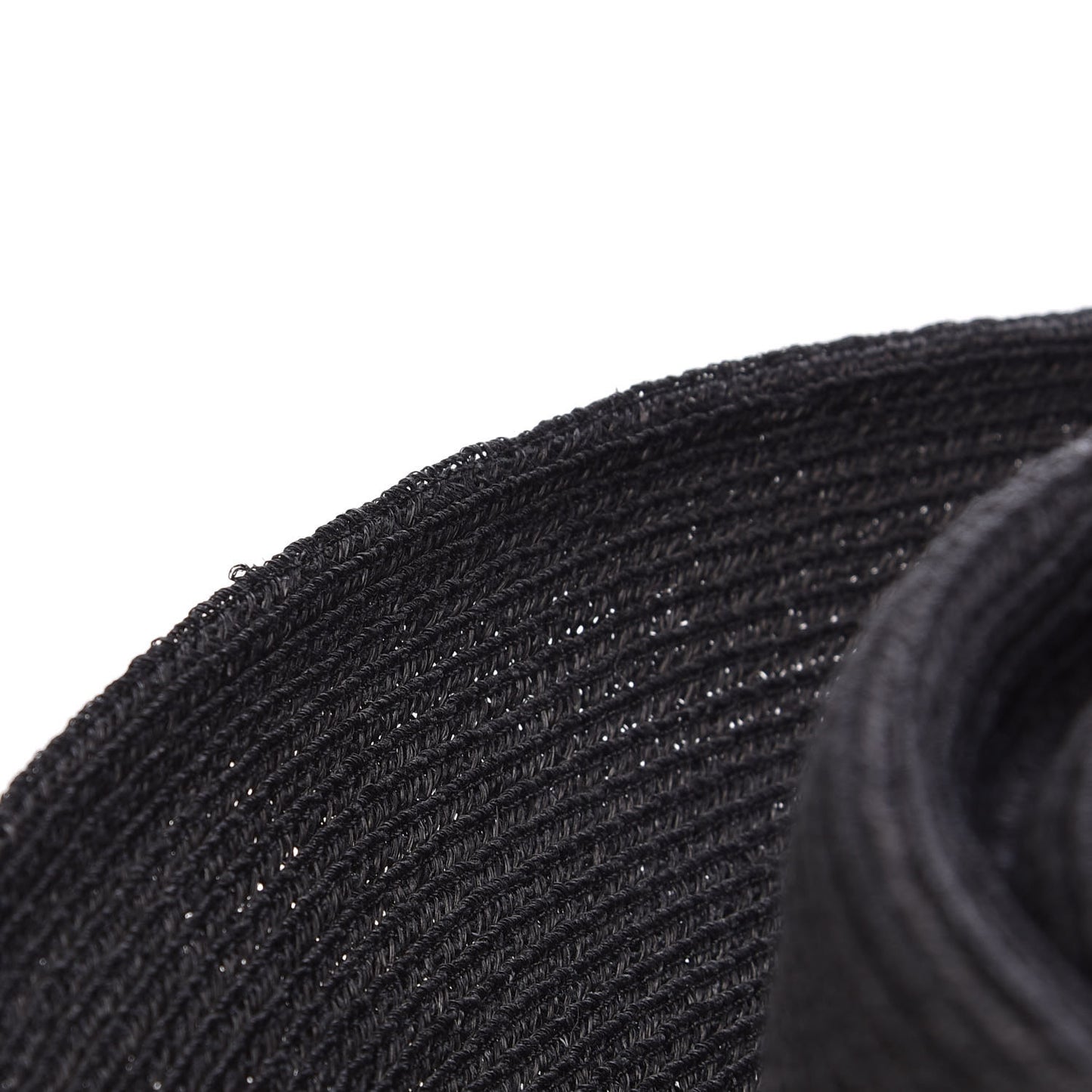Hemp Beaded Logo Hat 57 Black