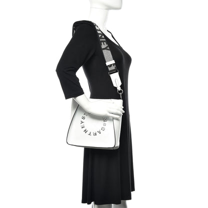 Stella McCartney Eco Alter Patent Logo Mini Crossbody Optical White 2 of 11