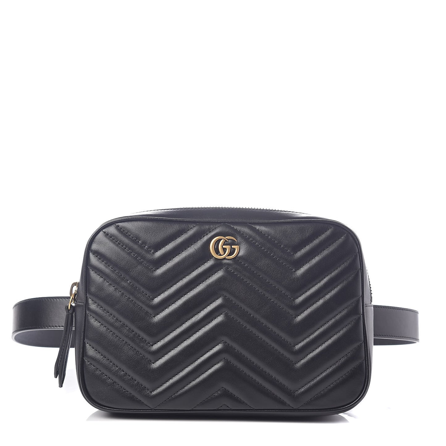 Calfskin Matelasse Mens GG Marmont Belt Bag 100 40 Black