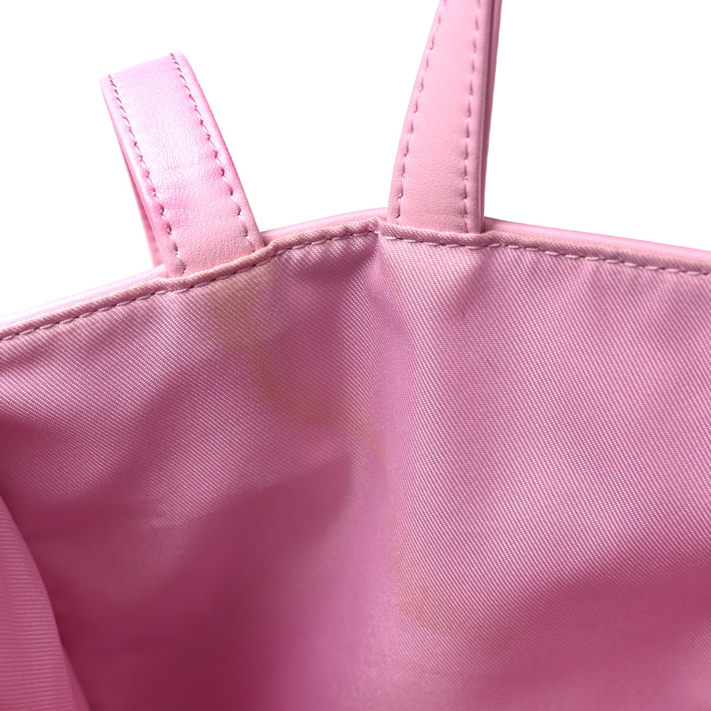 Vegan Leather Medium Shopping Bag Bubblegum