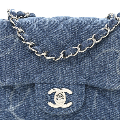 Chanel Denim CC Quilted Mini Square Flap Blue 8 of 11