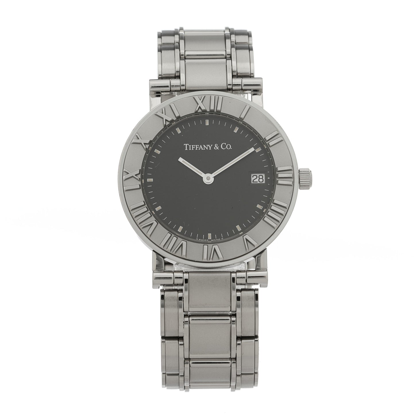 Stainless Steel 33mm Atlas Quartz Watch Black