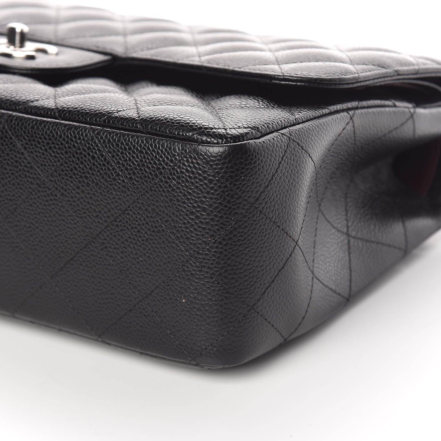 Chanel Caviar Quilted Jumbo Double Flap Black 6 of 10