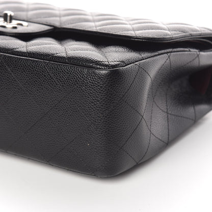 Chanel Caviar Quilted Jumbo Double Flap Black 6 of 10