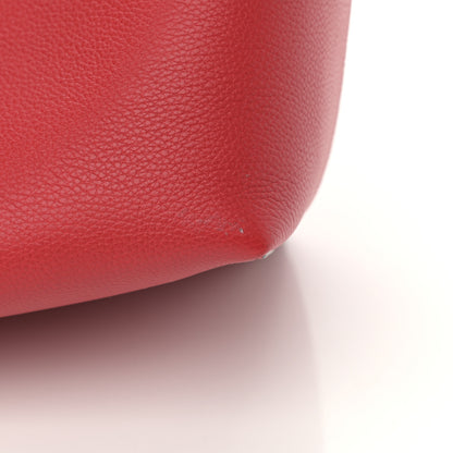 Alexander McQueen Grained Calfskin Skull Open Shopper Tote Red 12 of 13