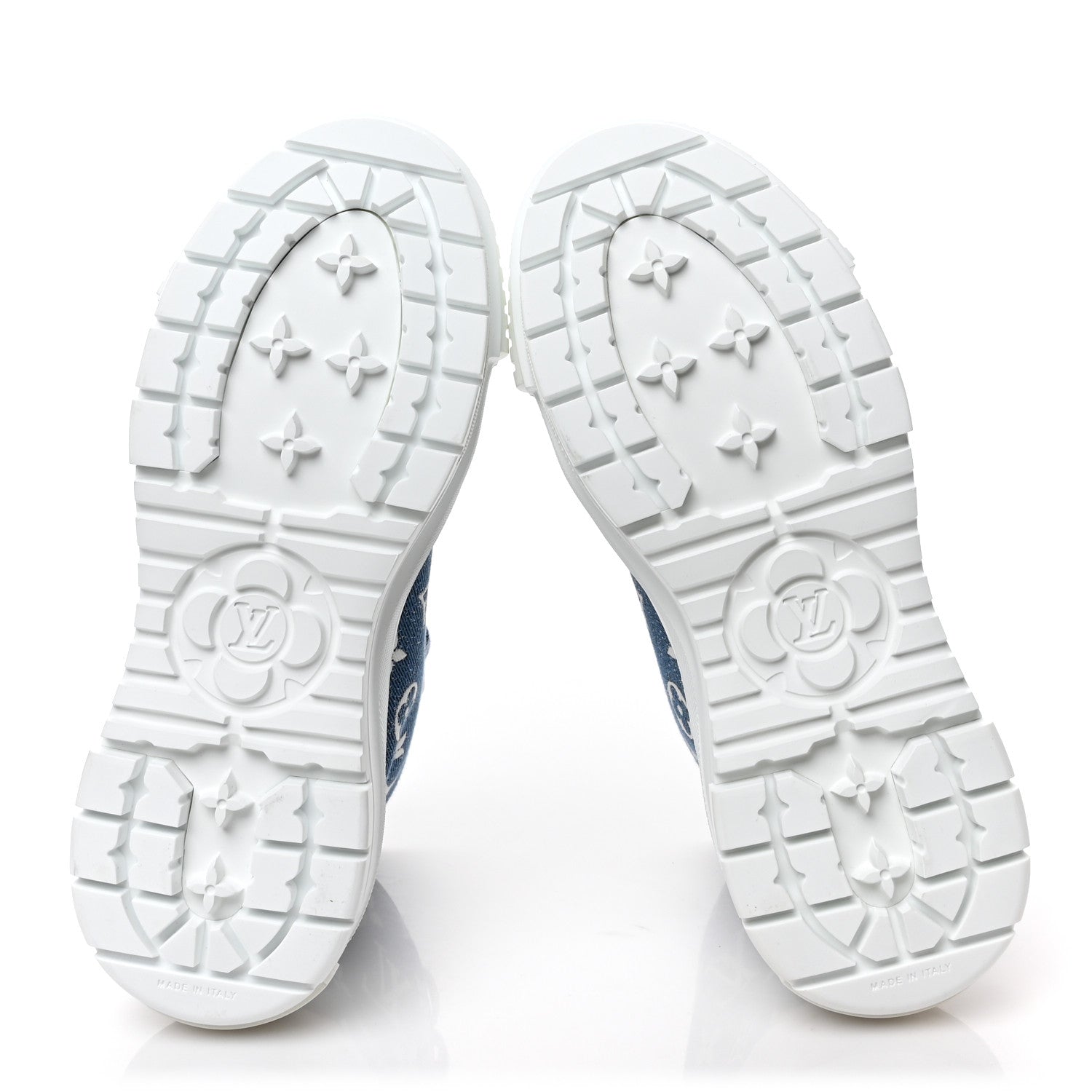 Louis Vuitton Denim Monogram Squad Sneaker Boots 36 Marine 6 of 7