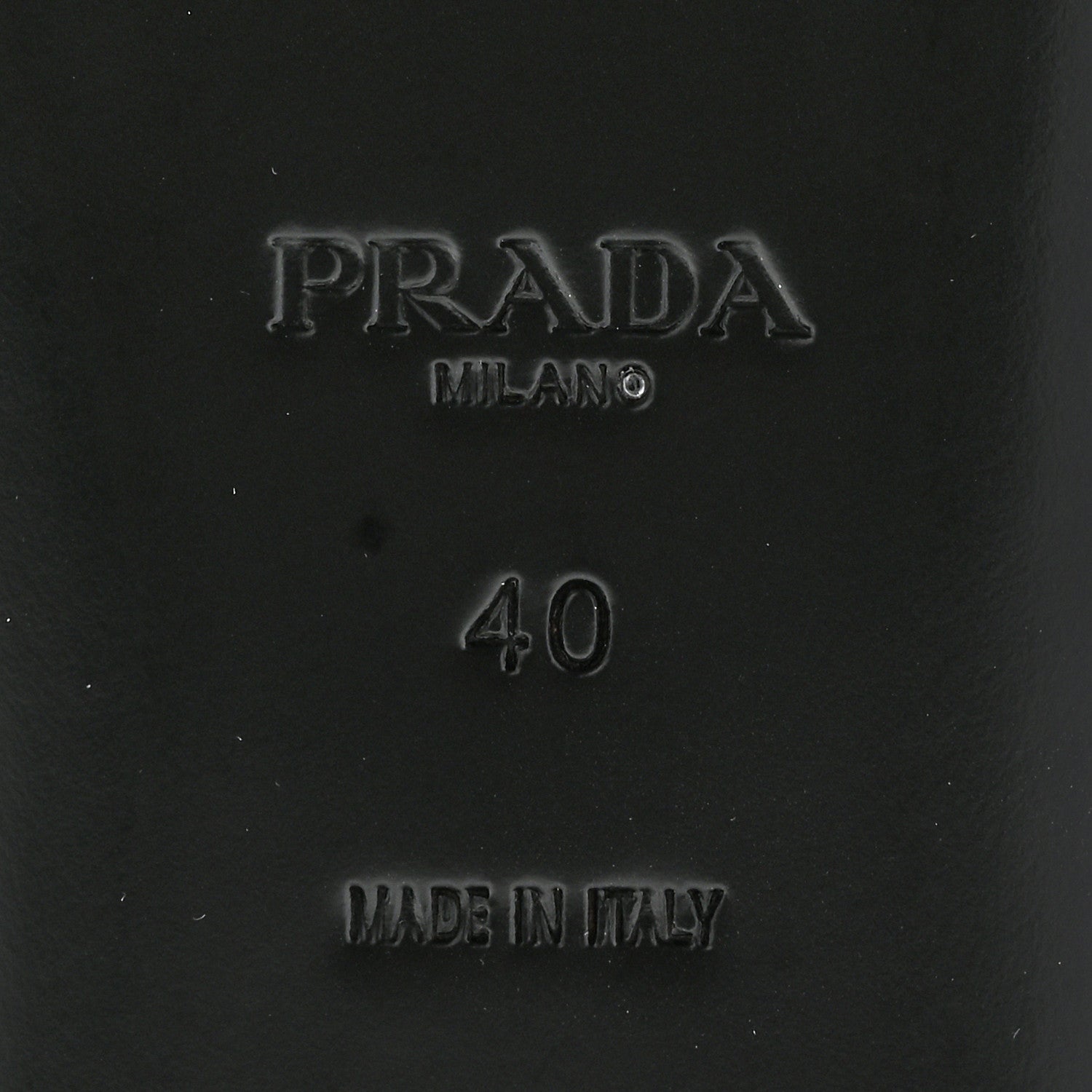 Prada Plexiglass Metallic Calfskin Metal Triangle Logo Ciabatte Flat Slide Sandals 40 Argento 6 of 12
