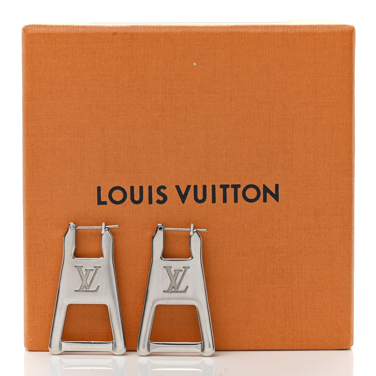 Louis Vuitton Zip Earrings Silver 5 of 5