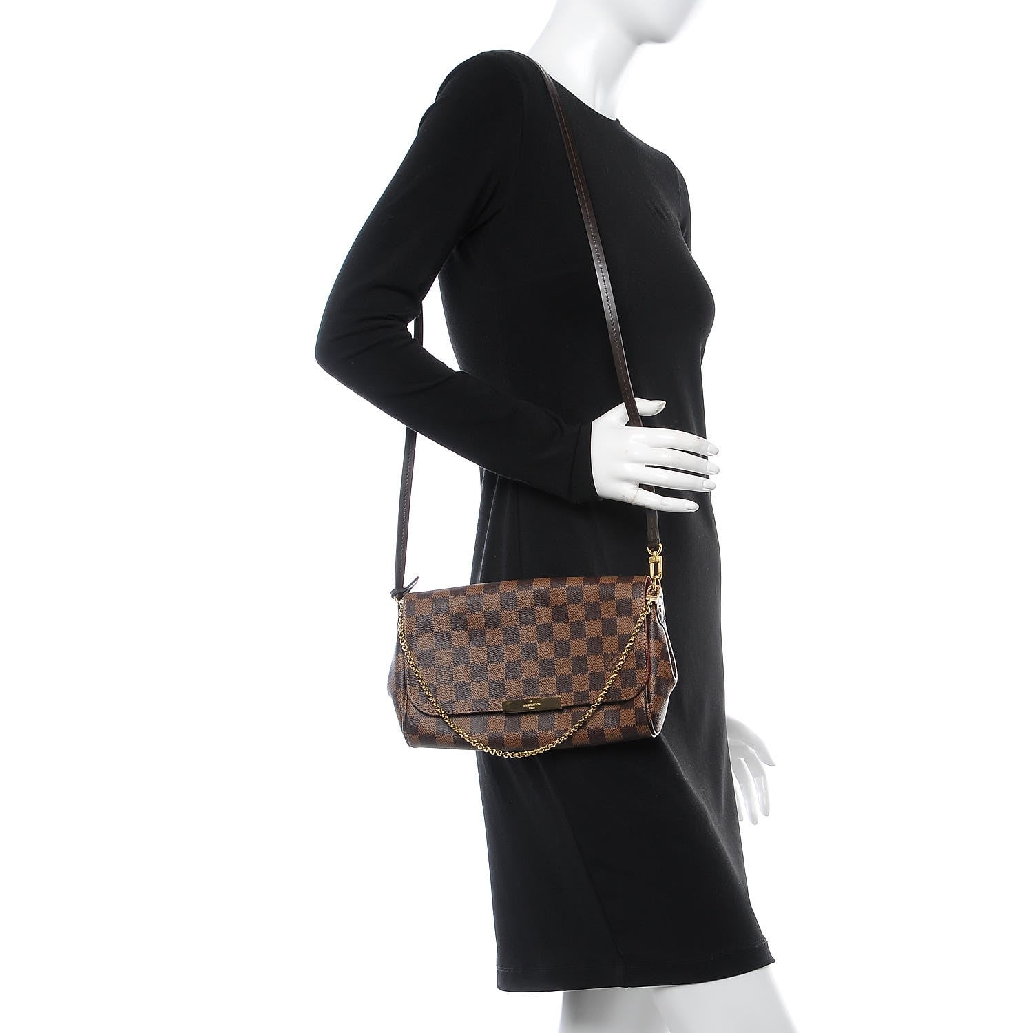 Louis Vuitton Damier Ebene Favorite MM 2 of 10