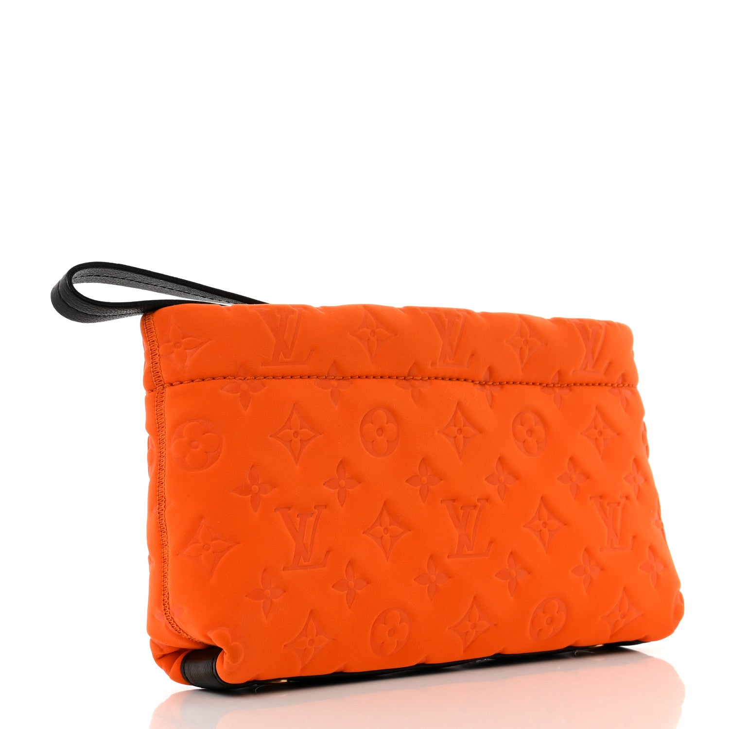Louis Vuitton Monogram Scuba Clutch Pochette Orange 2 of 7
