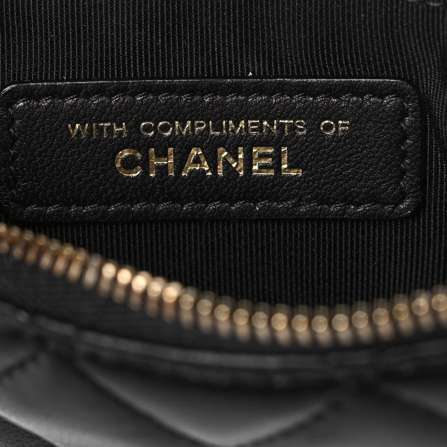 Chanel Lambskin Quilted Small No. 5 Cosmetic Case Black 7 of 11