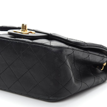 Chanel Lambskin Quilted Mini Square Flap Black 8 of 9