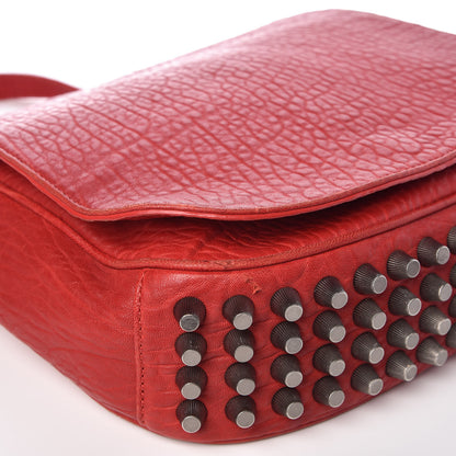 Alexander Wang Pebbled Lambskin Lia Sling Red Nickel Hardware 10 of 15