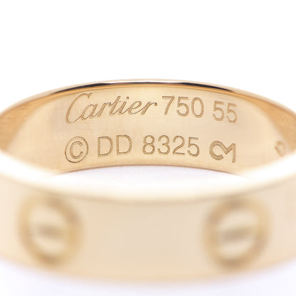 Cartier 18K Yellow Gold 5.5mm LOVE Ring 55 7.25 3 of 4