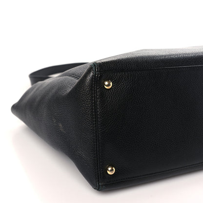 Chanel Calfskin Cerf Executive Shopper Tote Black 9 of 10