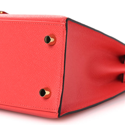 Hermes Epsom Kelly Sellier 25 Rose Jaipur Rose Jaipur 9 of 14