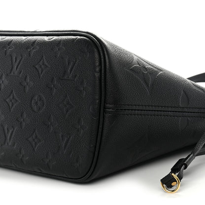 Louis Vuitton Empreinte Monogram Giant Neverfull MM Black 9 of 10