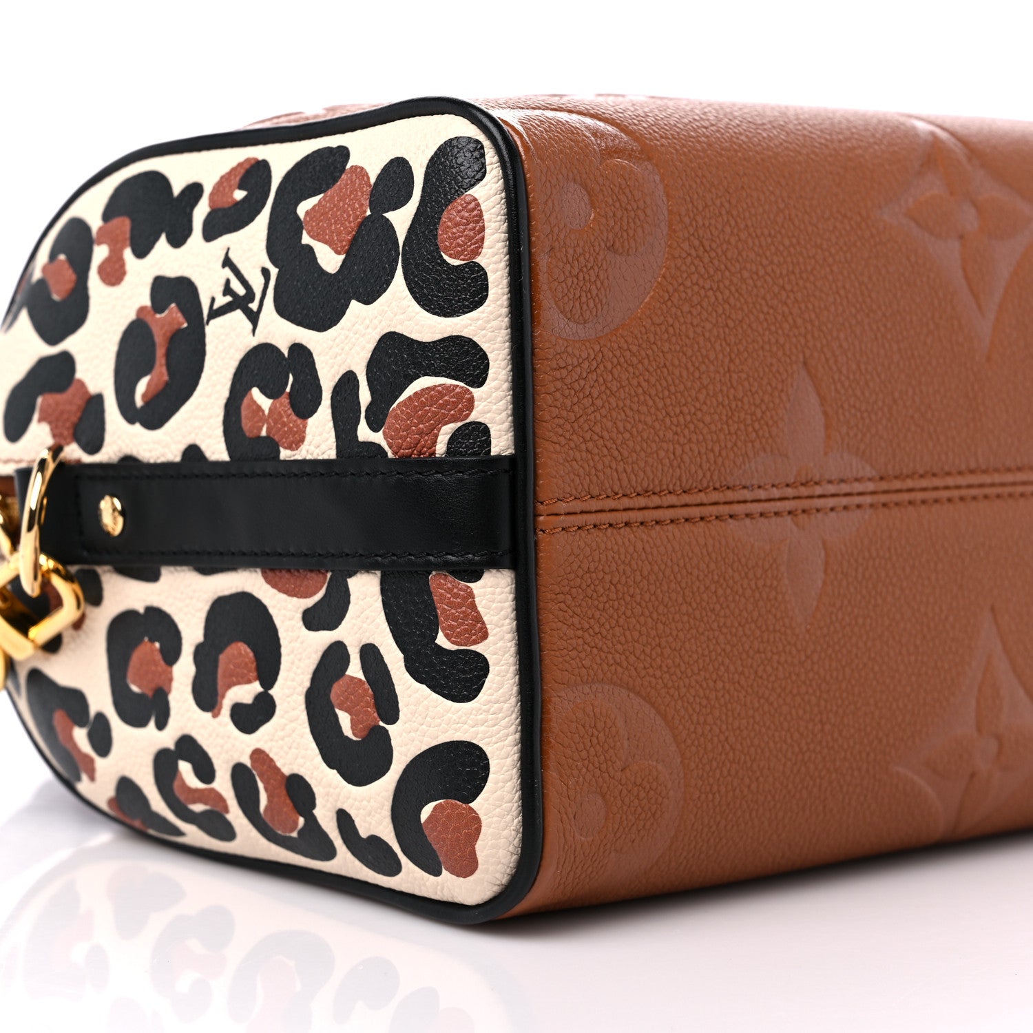 Louis Vuitton Empreinte Monogram Giant Wild At Heart Speedy Bandouliere 25 Caramel 7 of 8