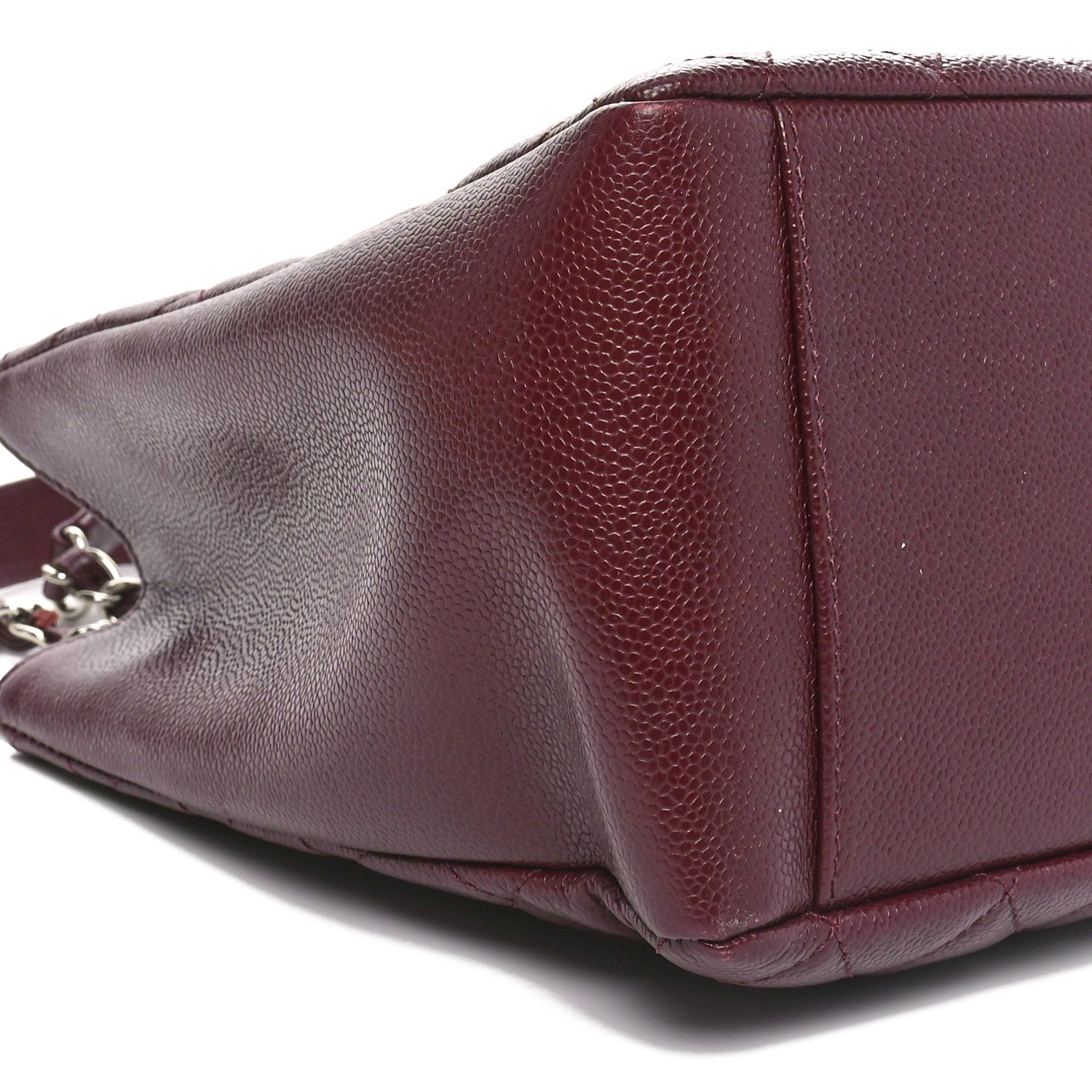 Chanel Caviar Quilted Grand Shopping Tote GST Dark Burgundy 9 of 10