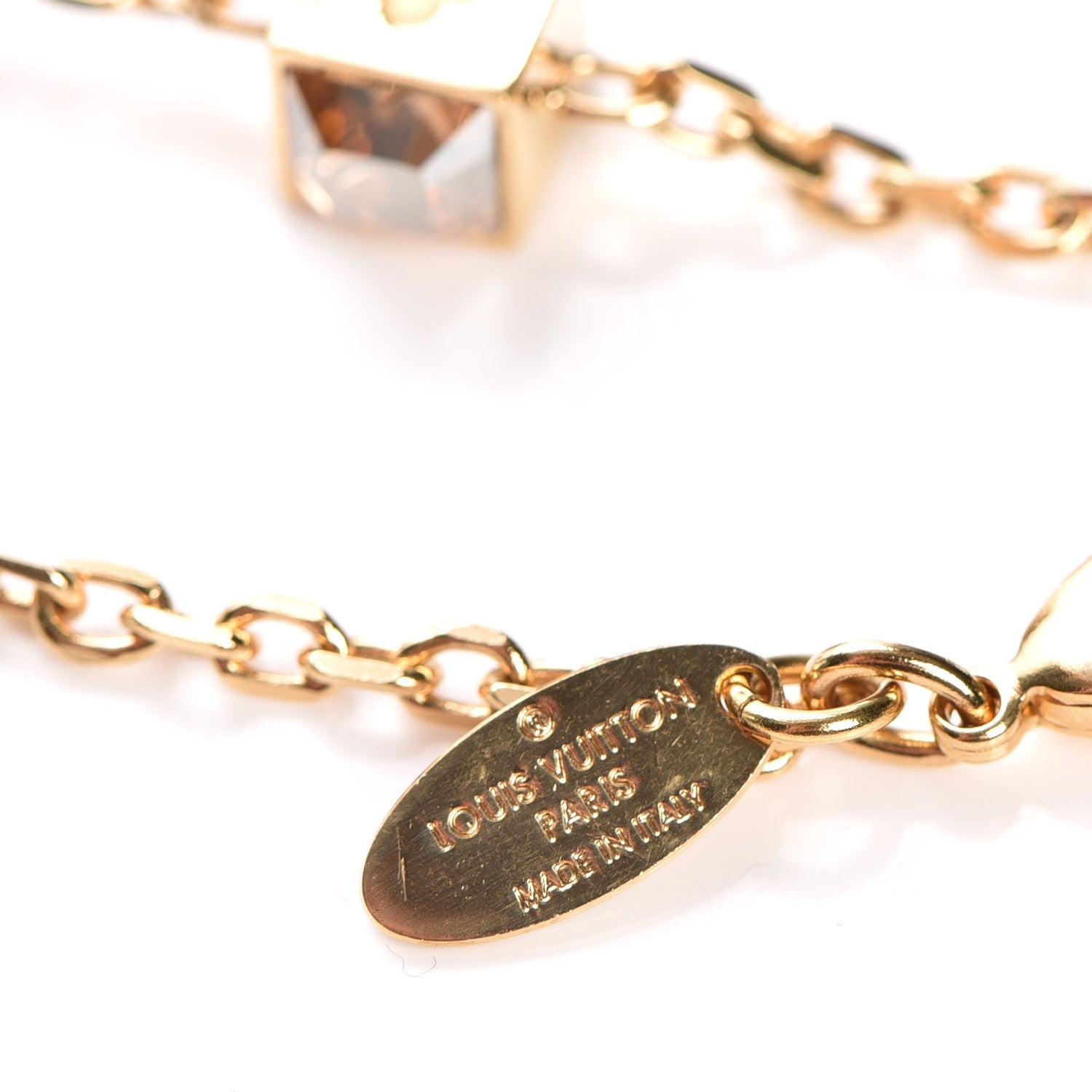 Louis Vuitton Swarovski Gamble Bracelet Azur Gold 5 of 7