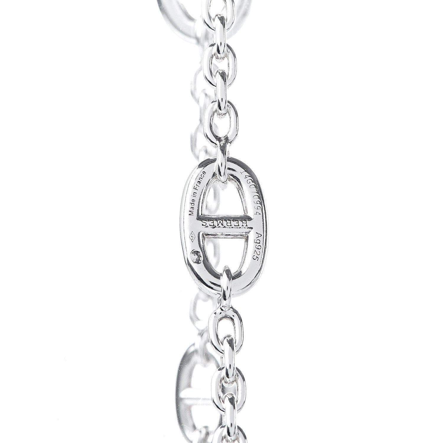 Hermes Sterling Silver Farandole Necklace 80 5 of 6