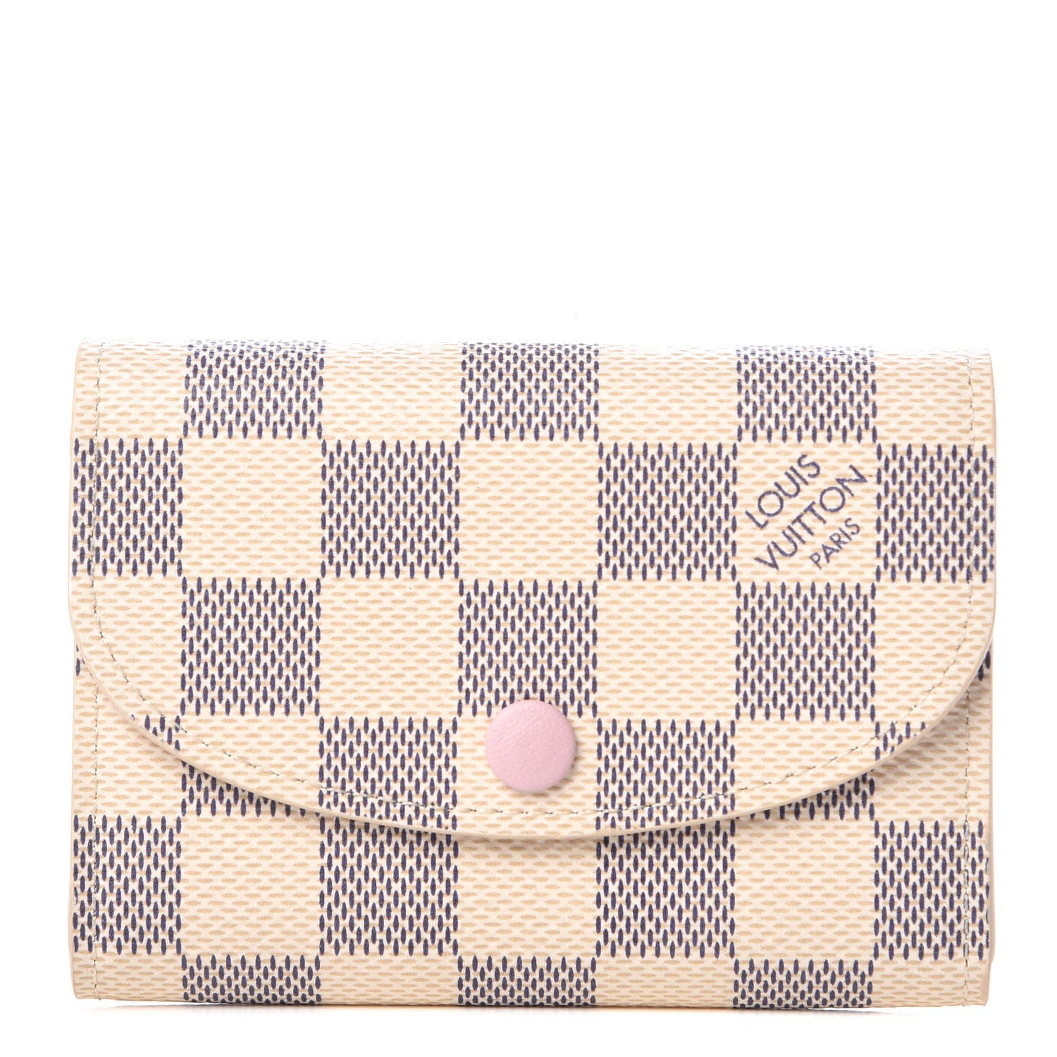 Louis Vuitton Damier Azur Rosalie Coin Purse Rose Ballerine 1 of 6