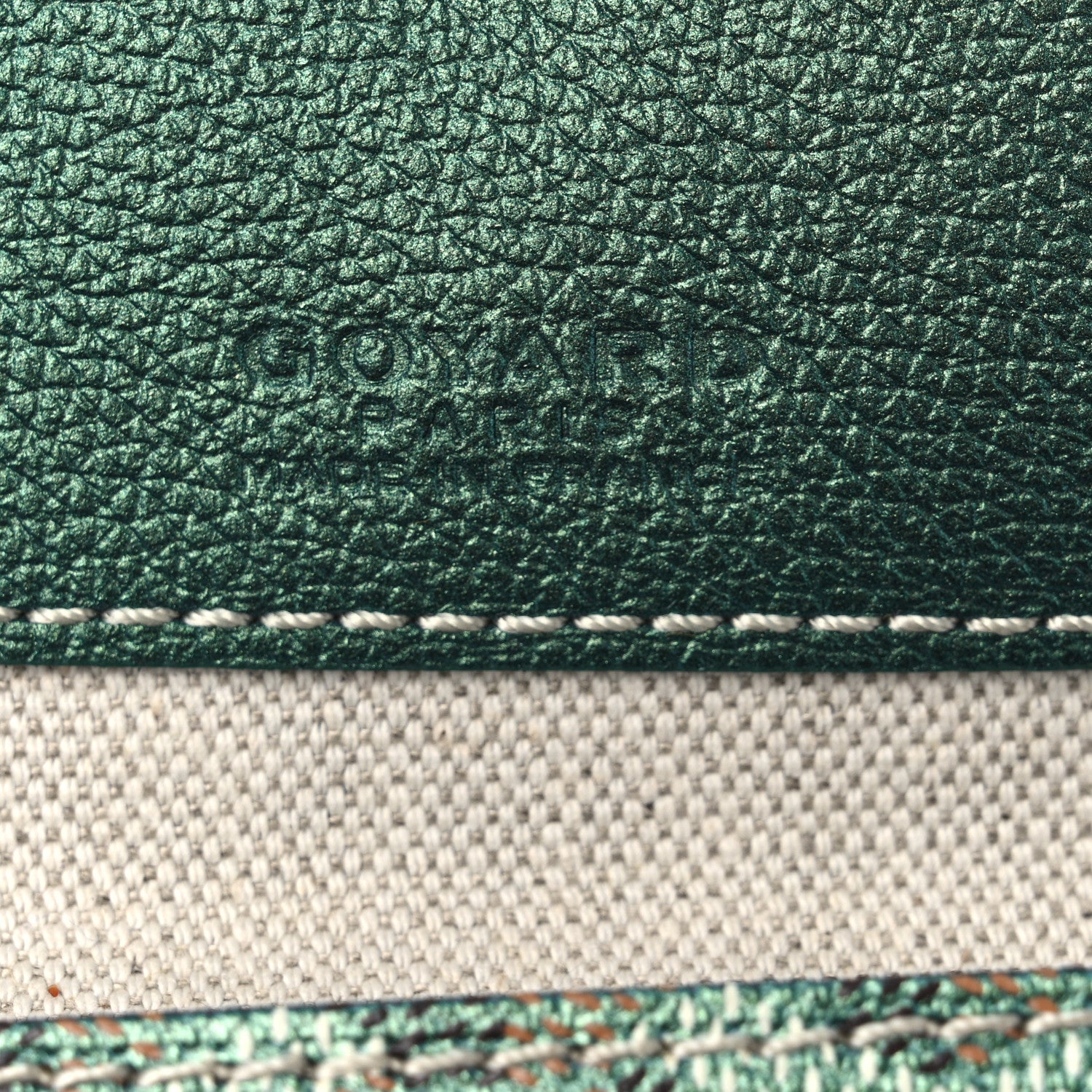 Goyard Iridescent Goyardine Boheme Hobo Pearly Green 7 of 11