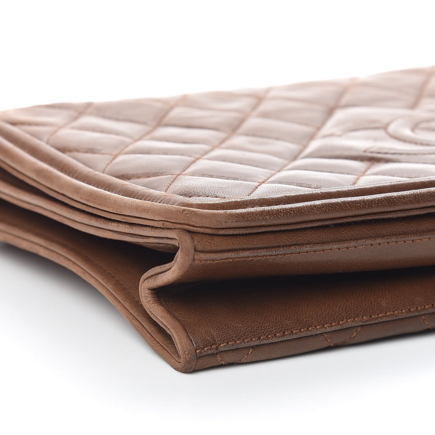 Lambskin Quilted Timeless CC Small Single Flap Brown