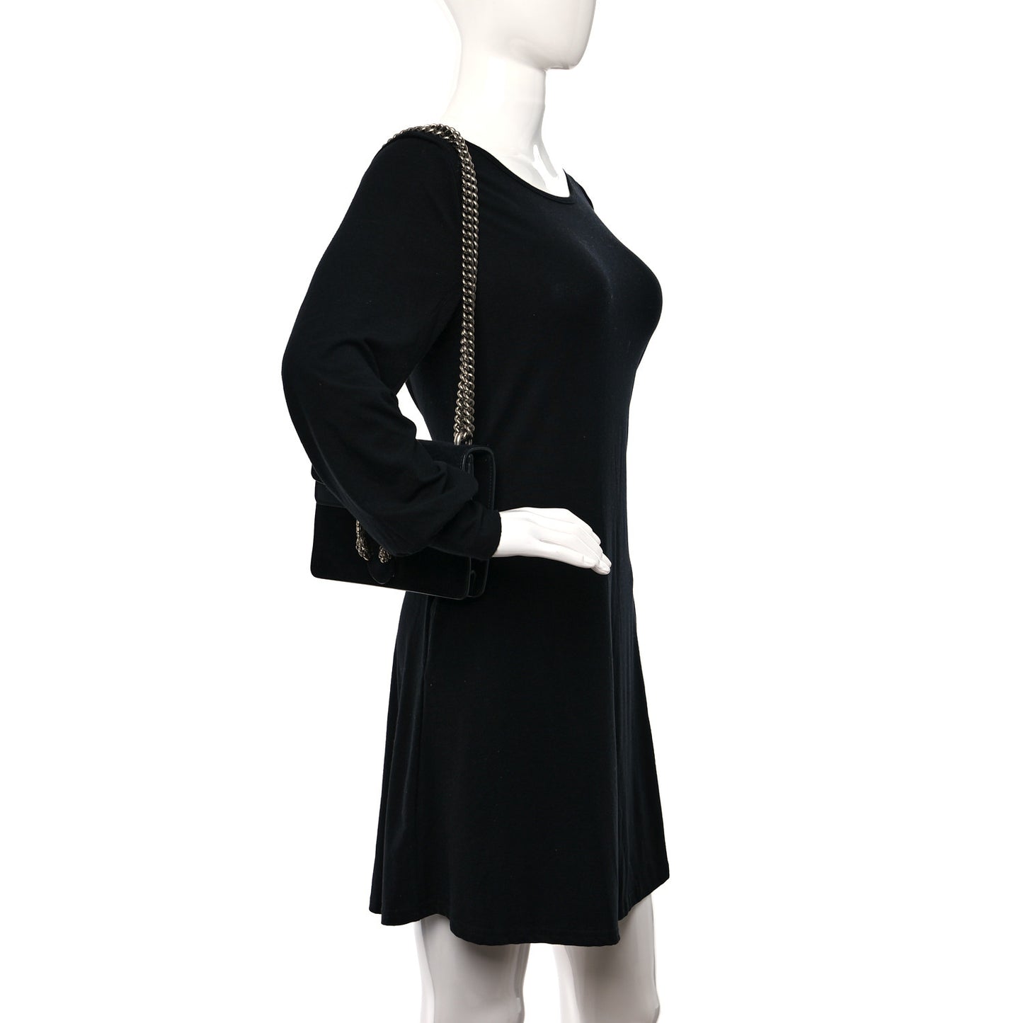 Suede Mini Dionysus Shoulder Bag Black