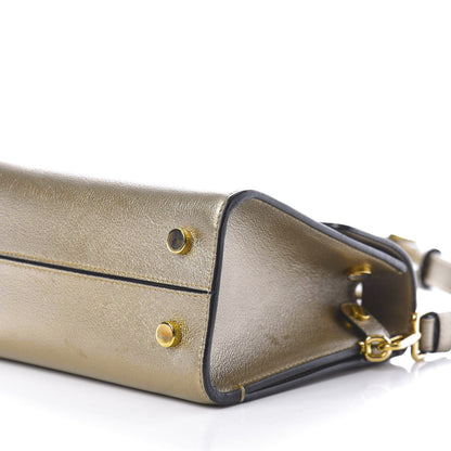 Christian Dior Metallic Grained Calfskin Mini Diorever Flap Bronze 8 of 14