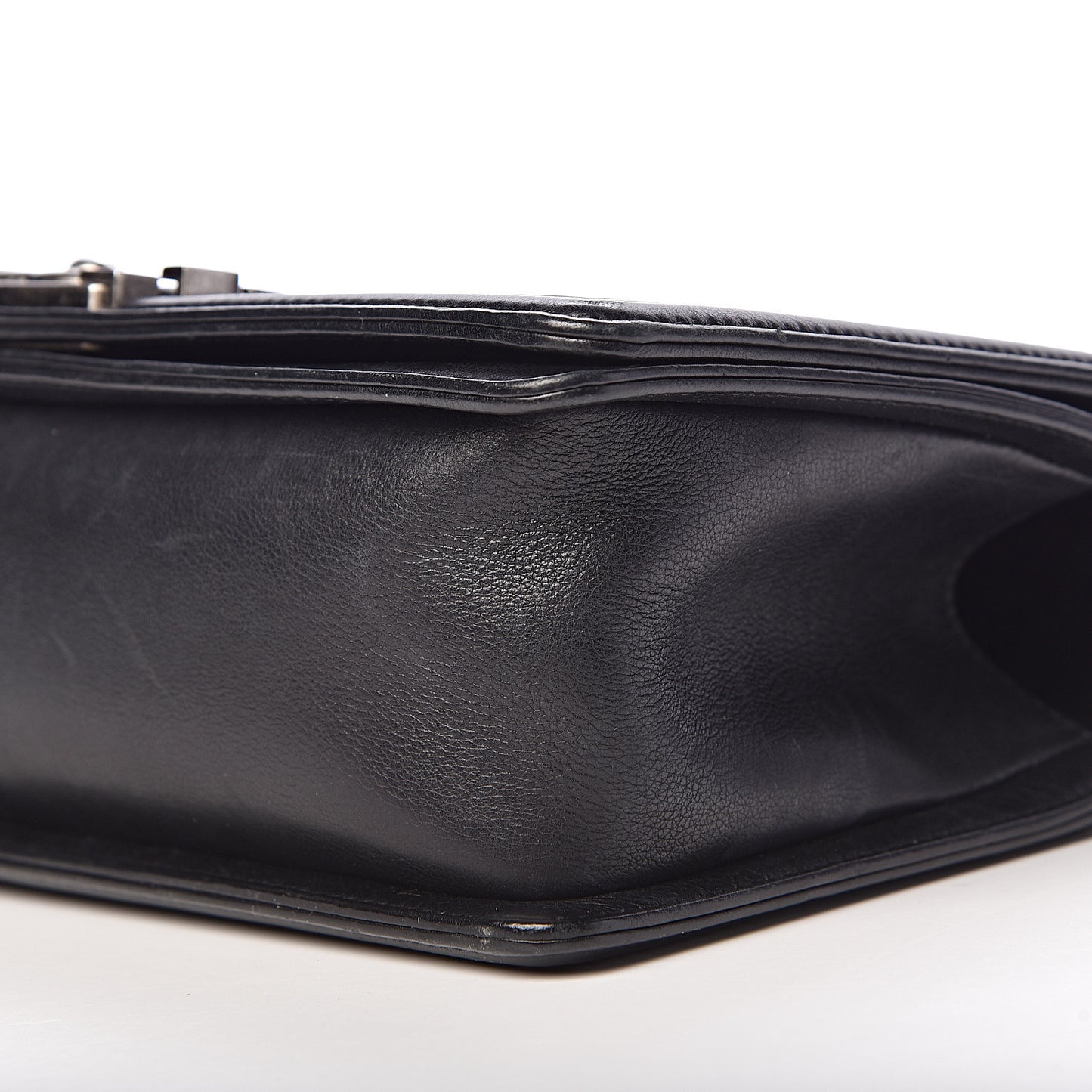 Calfskin Quilted Medium Boy Flap Black
