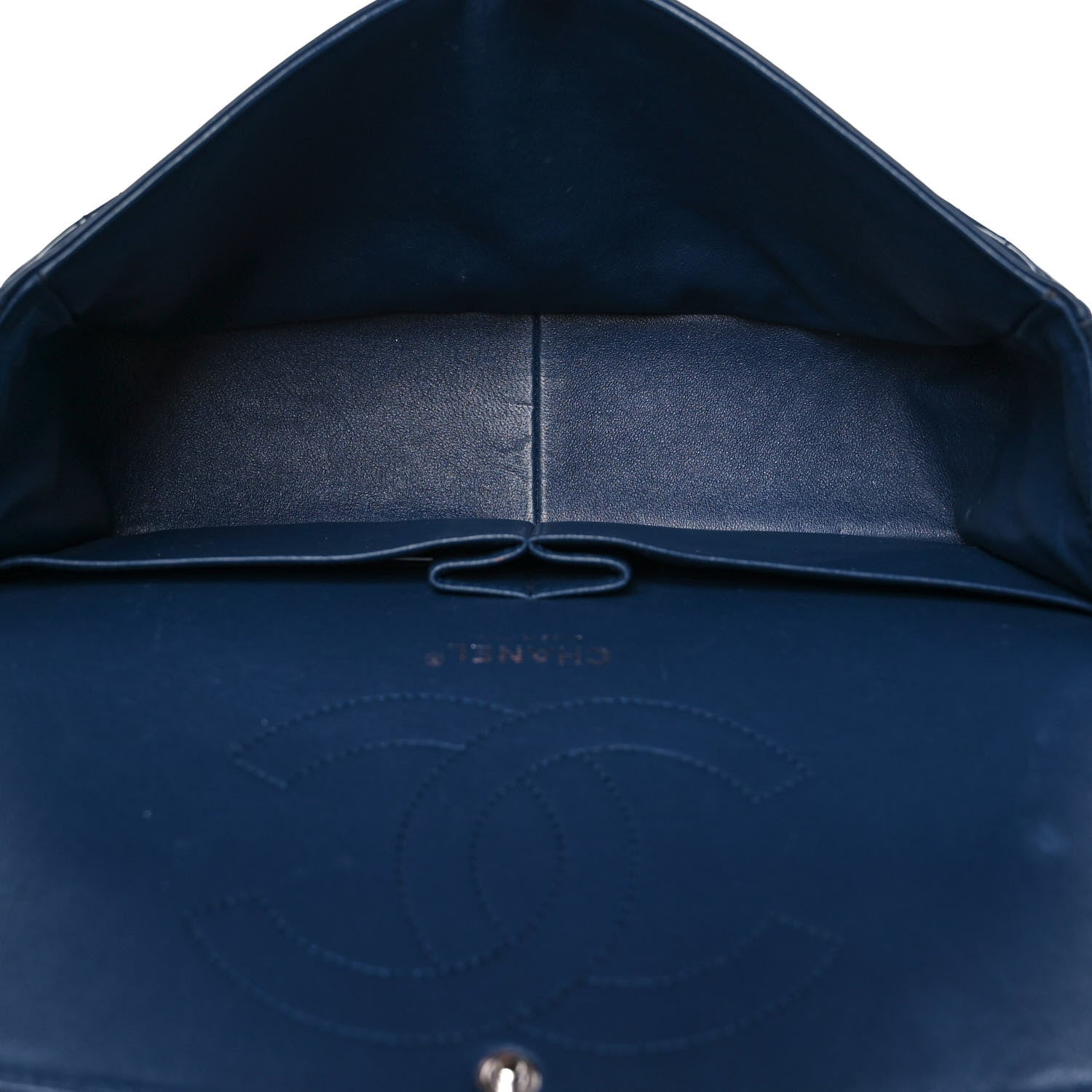 Chanel Patent Quilted Jumbo Double Flap Navy 5 of 10