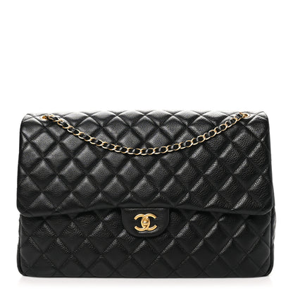 Chanel Caviar Quilted XXL Travel Flap Bag Black 1 of 10