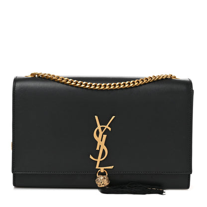 Saint Laurent Smooth Calfskin Medium Classic Monogram Kate Tassel Satchel Black 1 of 9