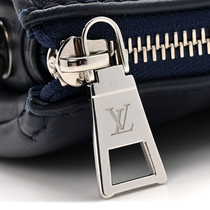 Louis Vuitton Lambskin Embossed Monogram Coussin PM Navy 12 of 13