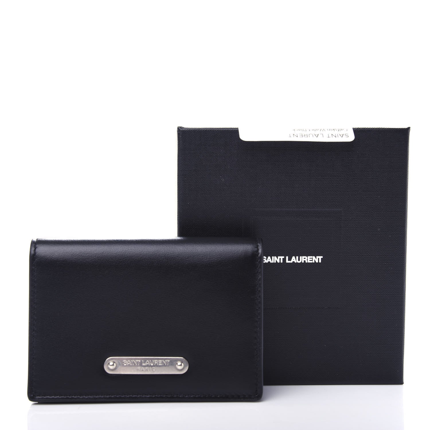Saint Laurent Smooth Calfskin Credit Card Holder Black 7 of 7