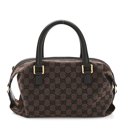 Gucci Monogram Small Boston Dark Brown 1 of 13